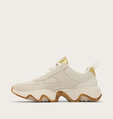 Women's Kinetic Impact II Wonder Lace Sneaker, Color: True Gold, Chalk, image 3