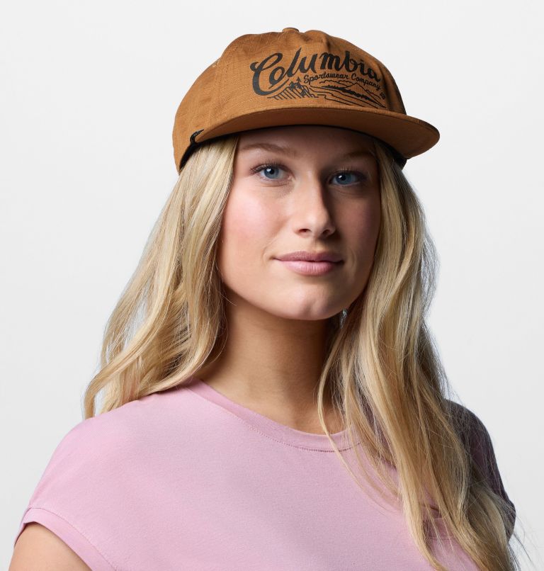 Ratchet Strap Snap Back, Color: Camel Brown, Columbia Mountains, image 5