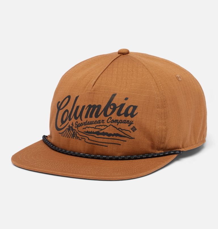 Ratchet Strap Snap Back, Color: Camel Brown, Columbia Mountains, image 1