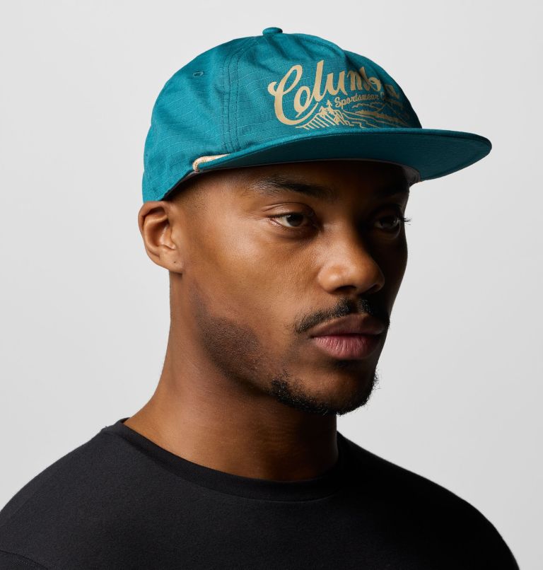 Ratchet Strap Snap Back, Color: River Blue, Columbia Mountains, image 3