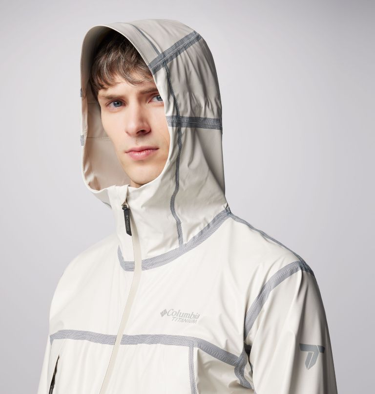 Men's Wyldwood Waterproof Hiking Shell, Color: Dark Stone, image 5