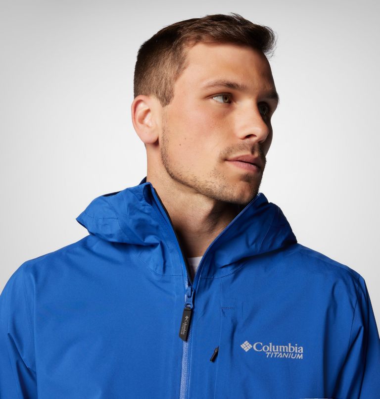 Men's Ampli-Dry III Waterproof Hiking Shell Jacket | 433 | XXL, Color: Mountain Blue, image 5
