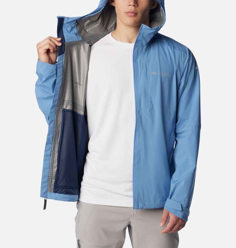 Men's Ampli-Dry II Waterproof Hiking Shell Jacket, Color: Skyler, image 5