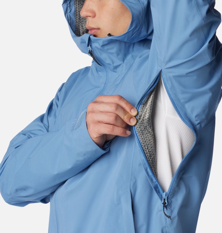Men's Ampli-Dry II Waterproof Hiking Shell Jacket, Color: Skyler, image 8