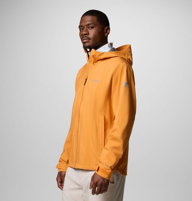 Men's Ampli-Dry II Waterproof Hiking Shell Jacket, Color: Koi, image 4