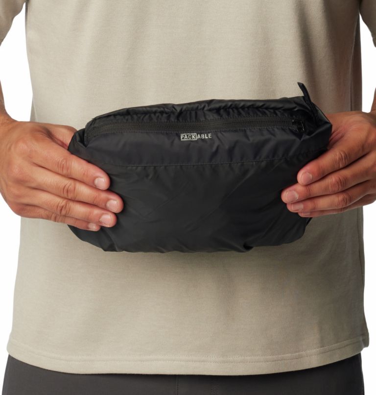 Men's Ten Falls Packable Waterproof Poncho, Color: Black, image 7
