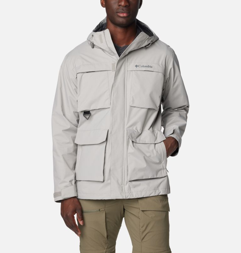 Grey waterproof parka best sale