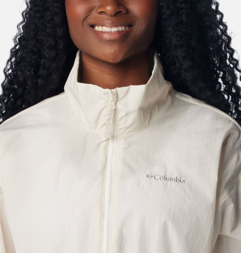 Women's Paracutie Windbreaker, Color: Chalk, image 4