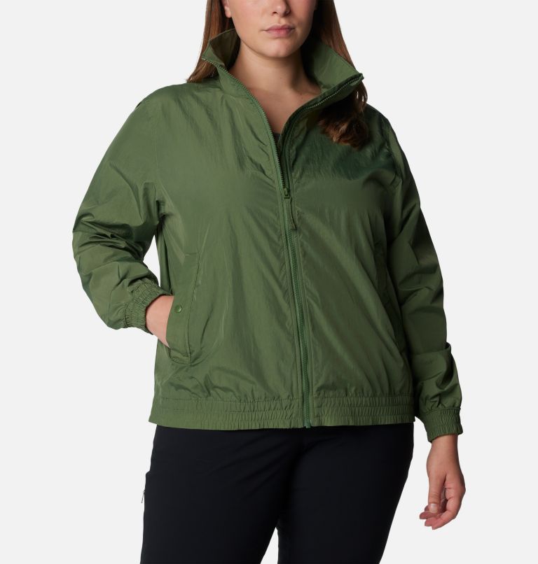 Women's Time is Right Windbreaker - Plus Size, Color: Canteen, image 1