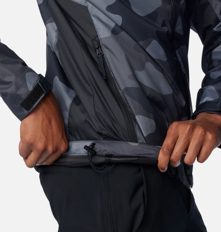 Men's Inner Limits III Jacket, Color: Black Mod Camo Print, Black, image 6