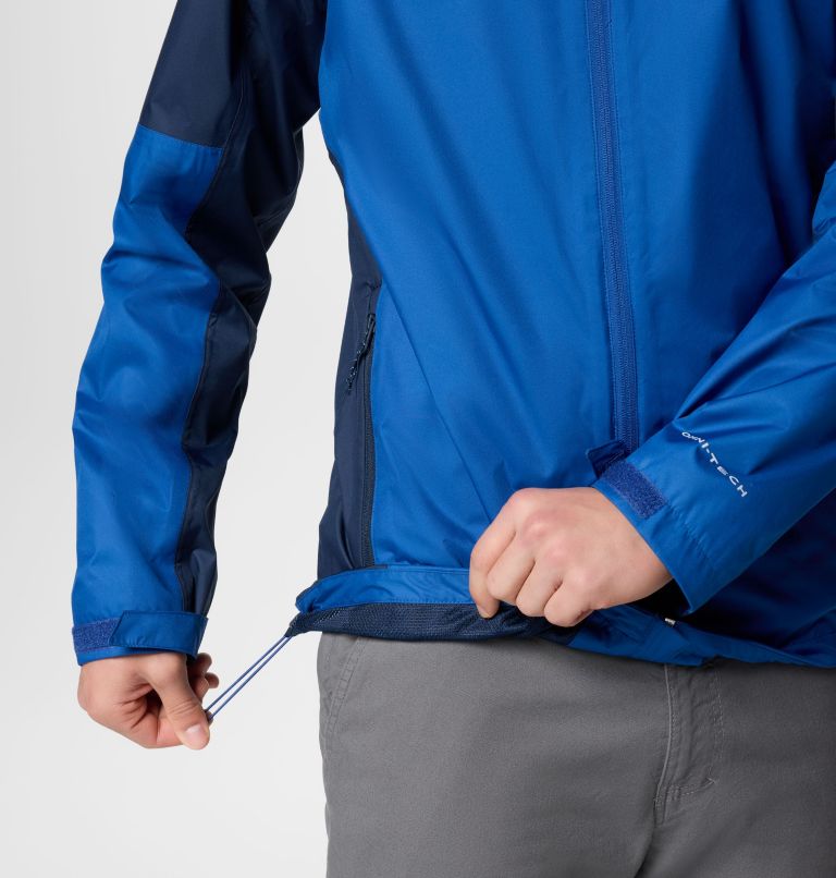 Men's Inner Limits III Jacket, Color: Mountain Blue, Collegiate Navy, image 6