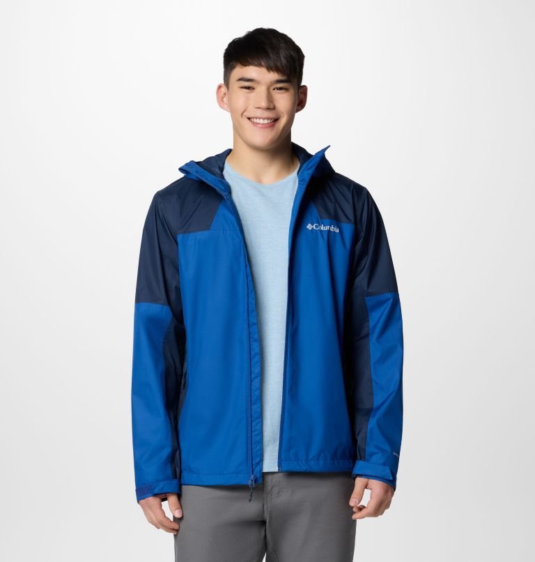 Men's Inner Limits III Jacket, Color: Mountain Blue, Collegiate Navy, image 7
