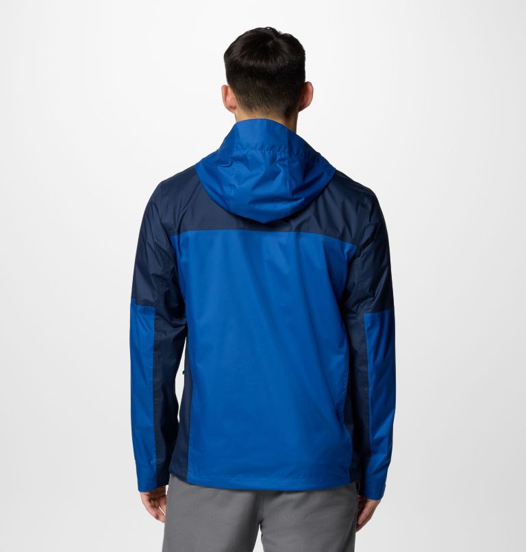 Men's Inner Limits III Jacket, Color: Mountain Blue, Collegiate Navy, image 3