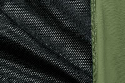 Close-up of breathable mesh lining.