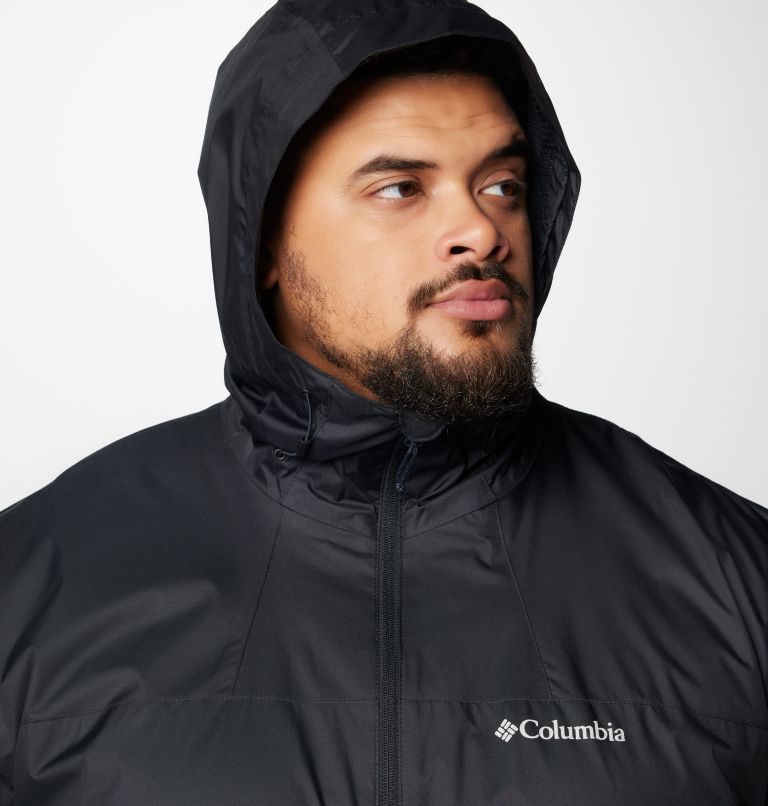 Black columbia rain jacket mens hotsell