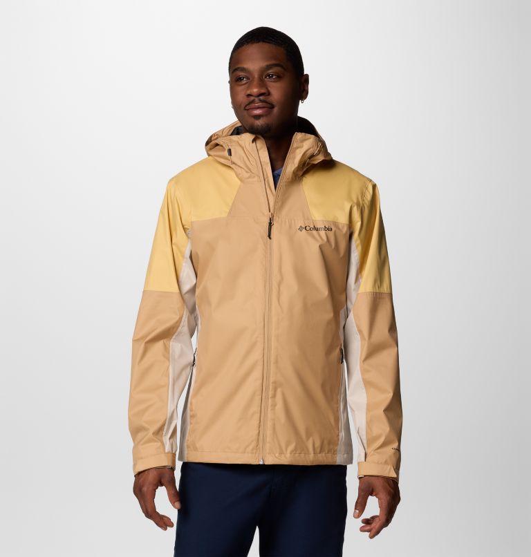 Chaqueta impermeable Inner Limits IV para hombre, Color: Canoe, Sand Dune, Dark Stone, image 1