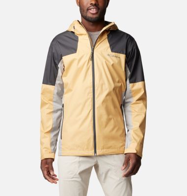 Men's Inner Limits IV Waterproof Jacket, Color: Light Camel, Shark, Flint Grey, image 1