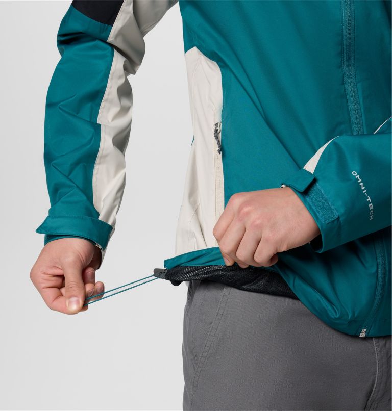 Men's Inner Limits IV Waterproof Jacket, Color: River Blue, Black, Dark Stone, image 5