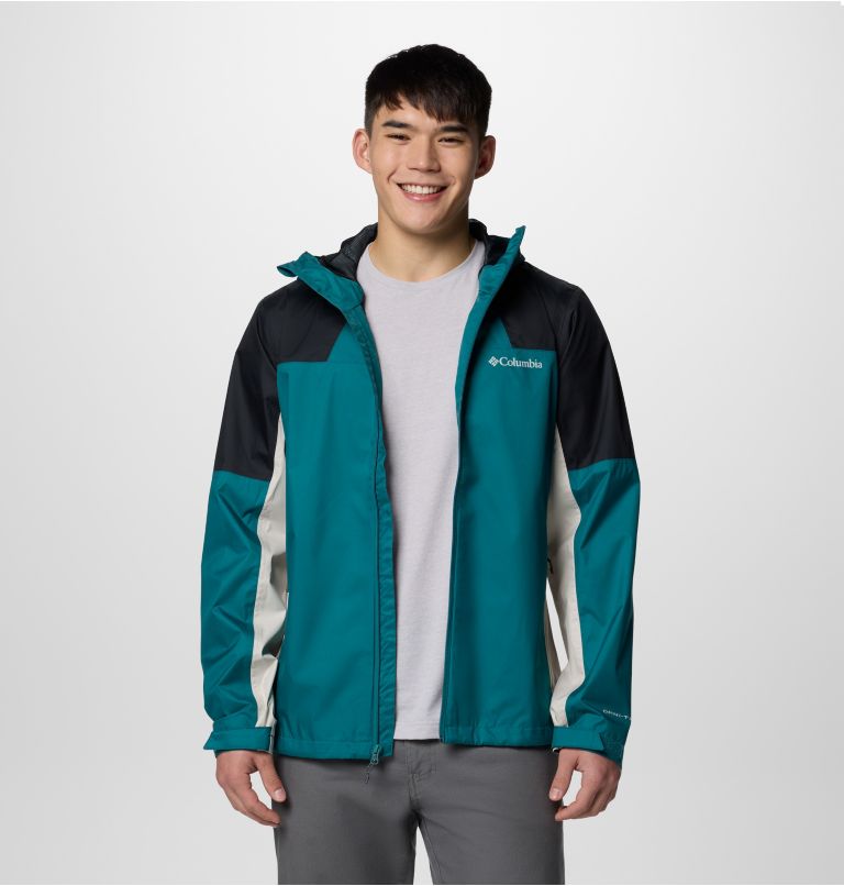 Men's Inner Limits IV Waterproof Jacket, Color: River Blue, Black, Dark Stone, image 6