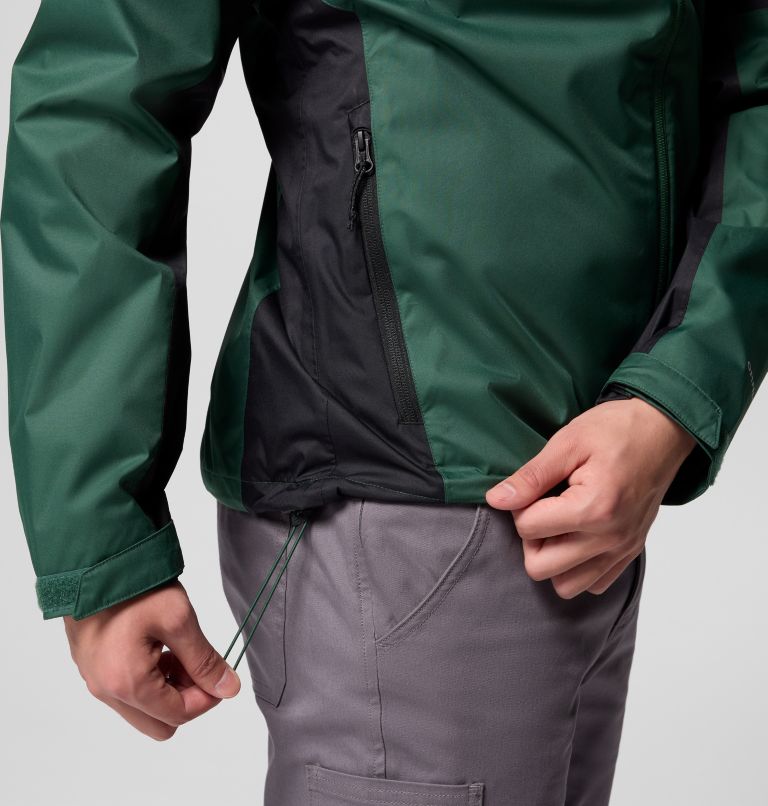 Men's Inner Limits IV Waterproof Jacket, Color: Rain Forest, Black, image 8
