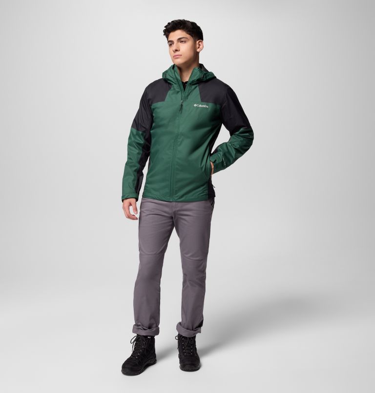 Men's Inner Limits IV Waterproof Jacket, Color: Rain Forest, Black, image 2