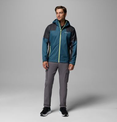 Giacca Uomo Impermeabile Softshell Con Cappuccio - Leggera E Traspirante Per Trekking E Outdoor