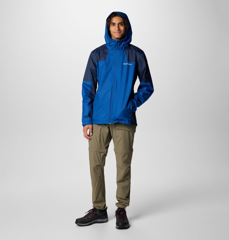 Men's Inner Limits IV Waterproof Jacket, Color: Mountain Blue, Collegiate Navy, image 3