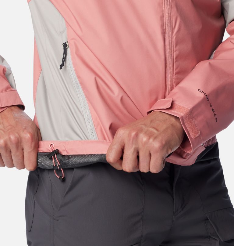 Men's Inner Limits IV Waterproof Jacket, Color: Pink Agave, Shark, Flint Grey, image 6