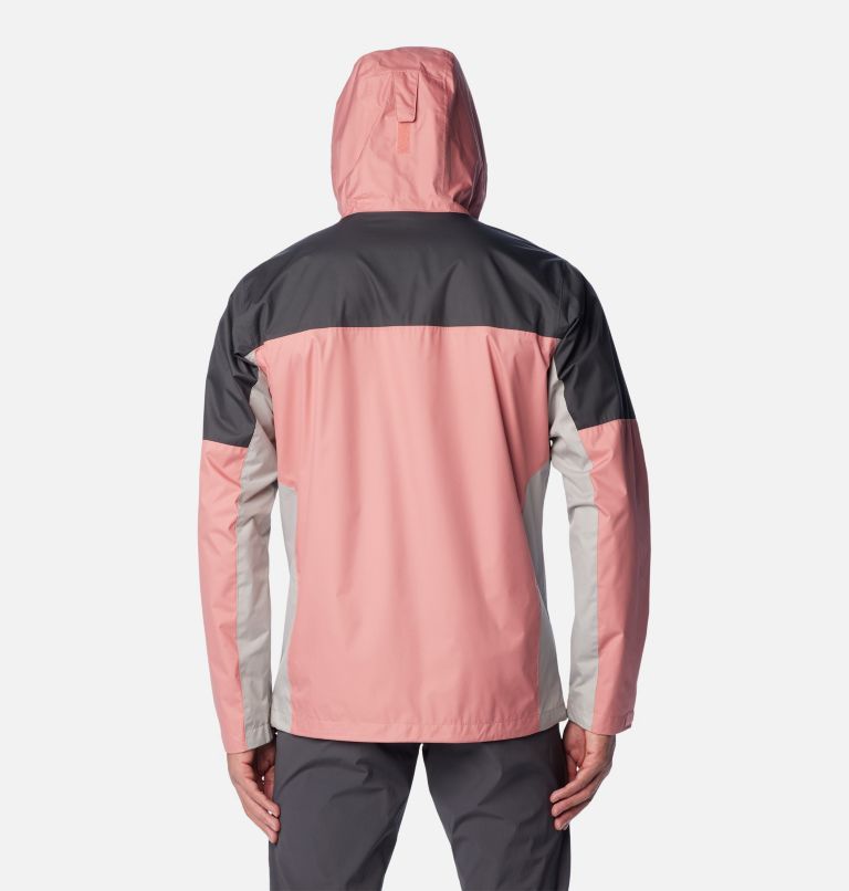 Men's Inner Limits IV Waterproof Jacket, Color: Pink Agave, Shark, Flint Grey, image 2