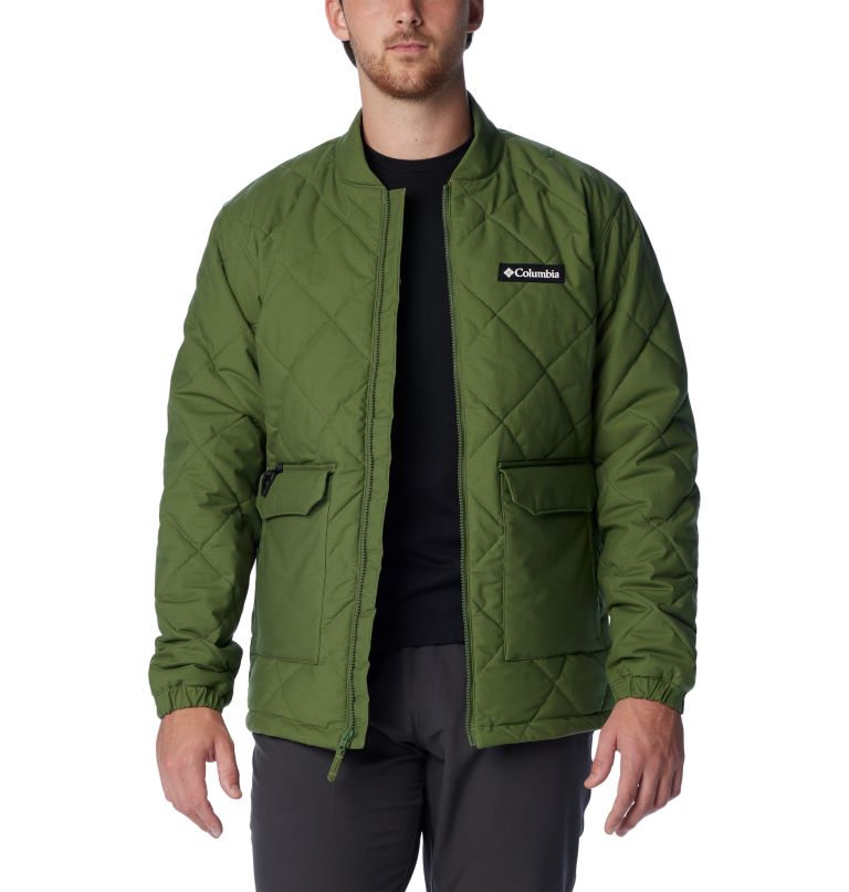 Men's Solid Colo Rhombus Small Padded Jacket