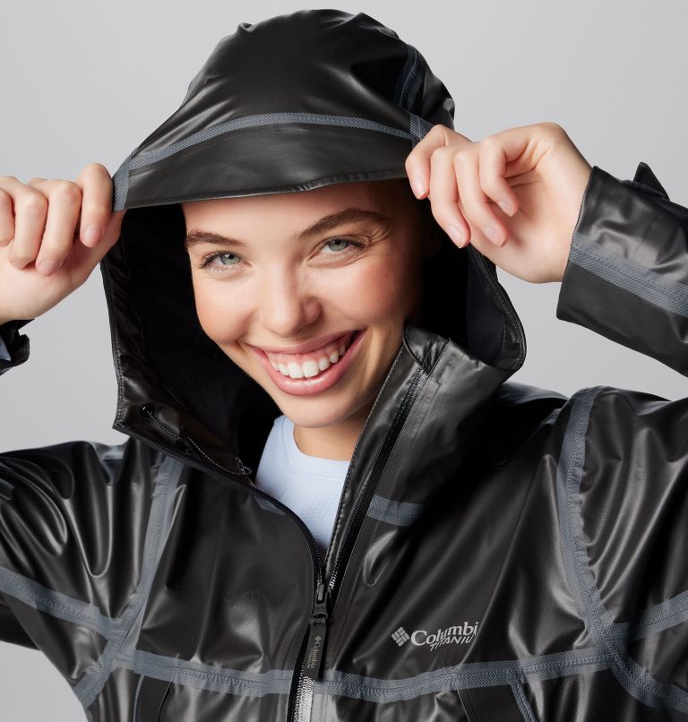 Women's OutDry Extreme Wyldwood Shell Jacket, Color: Black, image 5