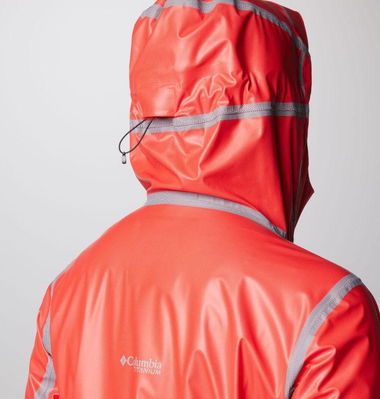 Women's Wyldwood Waterproof Hiking Shell, Color: Juicy, image 6