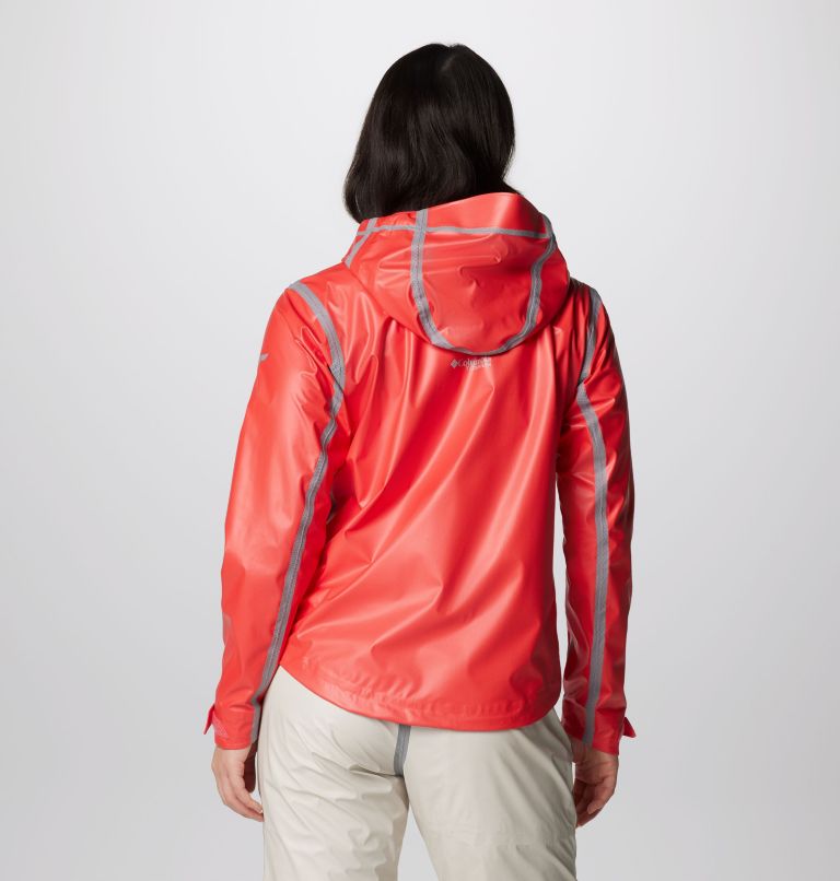 Women's Wyldwood Waterproof Hiking Shell, Color: Juicy, image 2