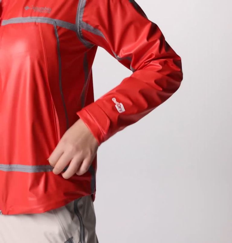 Women's Wyldwood Waterproof Hiking Shell, Color: Juicy