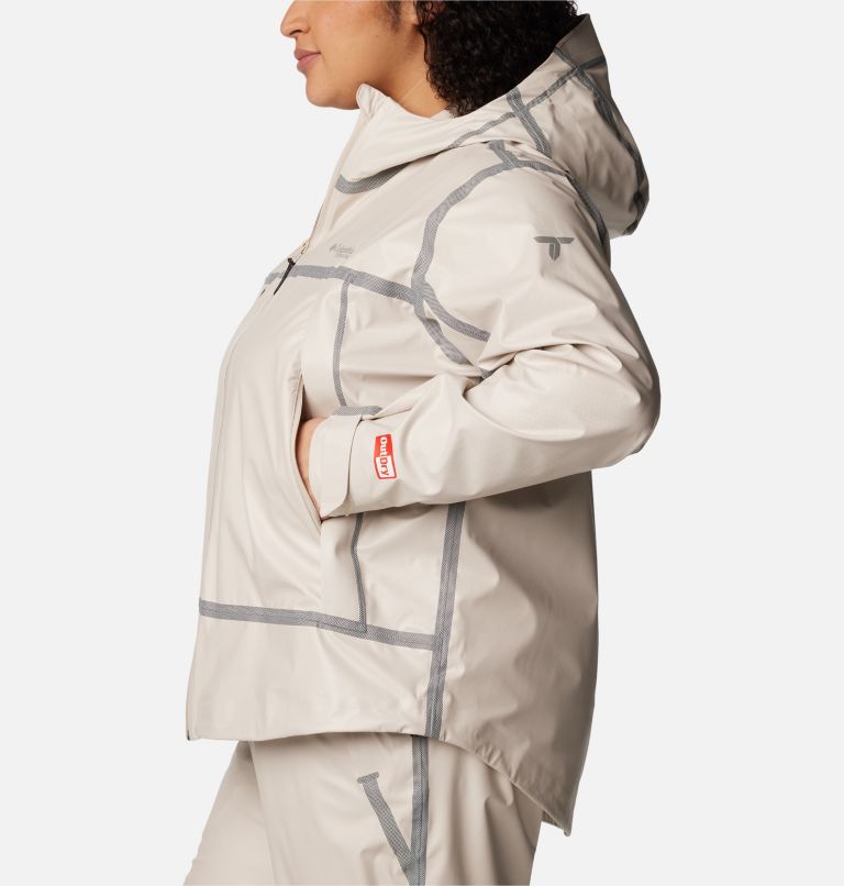 Women's OutDry Extreme Wyldwood Shell Jacket - Plus Size, Color: Dark Stone, image 3
