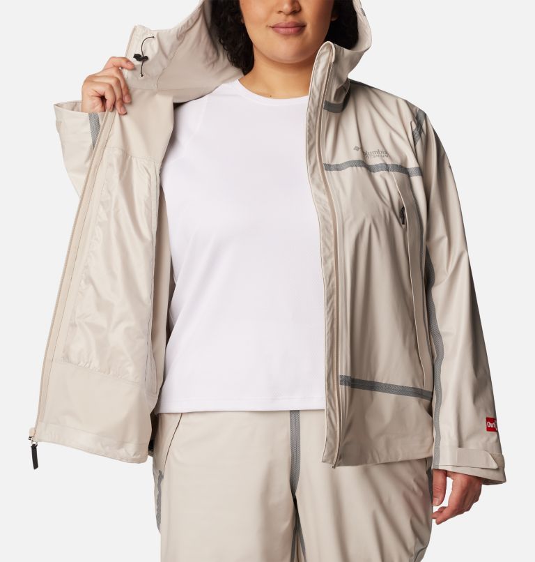 Women's OutDry Extreme Wyldwood Shell Jacket - Plus Size, Color: Dark Stone, image 5