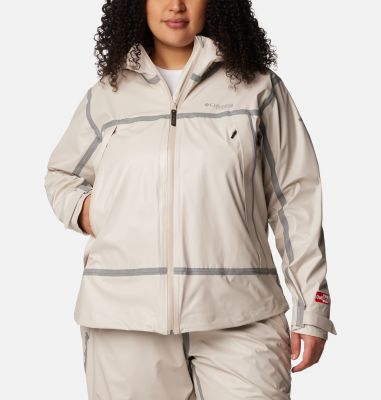 Chaqueta Reversible Impermeable para Mujer COLUMBIA OutDry Rogue Negra  Talla 1X NUEVA $205