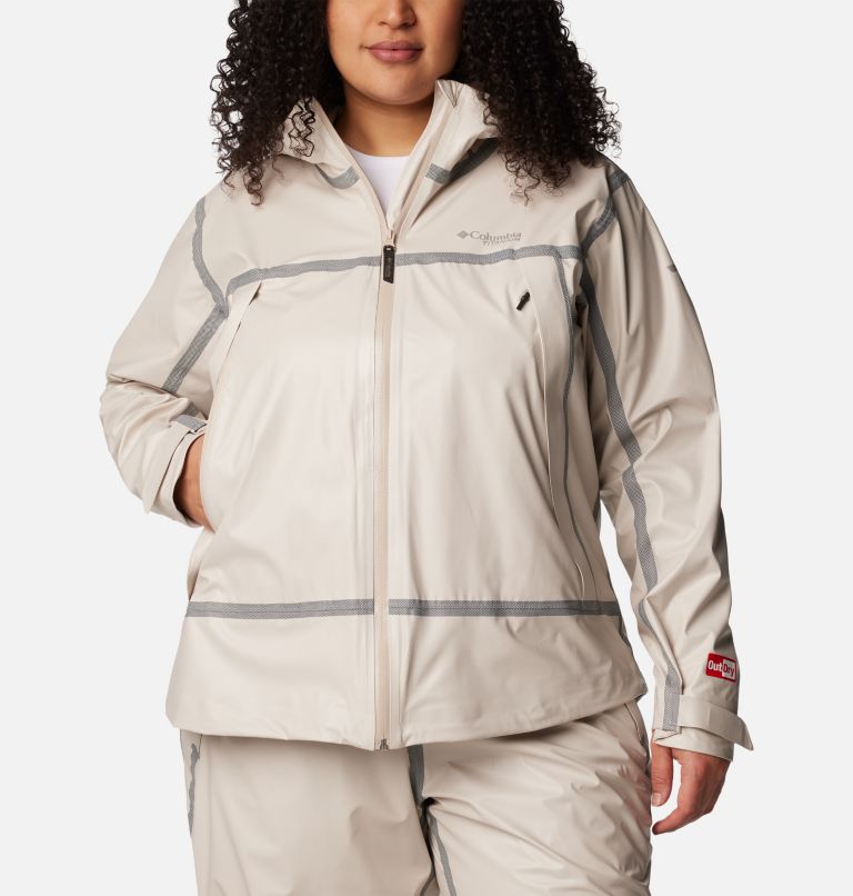 Thumbnail: Women's OutDry Extreme Wyldwood Shell Jacket - Plus Size, Color: Dark Stone, image 1