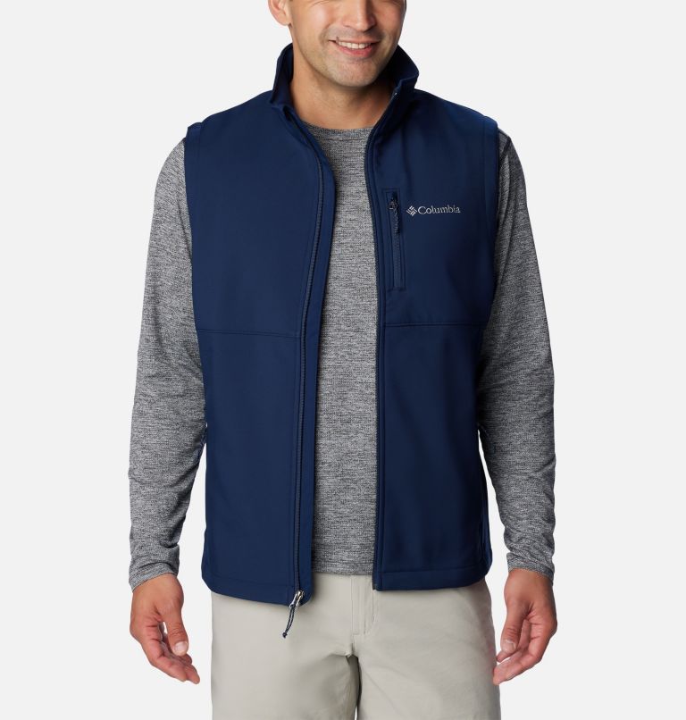 Men's Ascender Softshell Vest, Color: Collegiate Navy, image 7