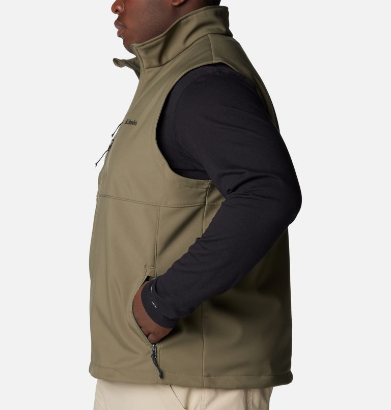 Men's Ascender Softshell Vest - Big, Color: Stone Green, image 3