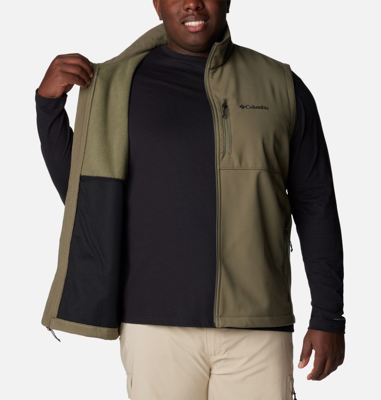 Men's Ascender Softshell Vest - Big, Color: Stone Green, image 5