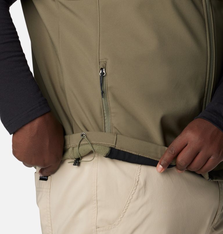 Men's Ascender Softshell Vest - Big, Color: Stone Green, image 6