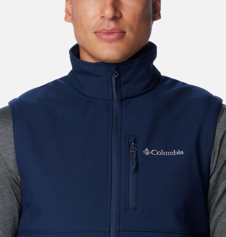 Men's Ascender Hiking Softshell Vest, Color: Collegiate Navy, image 4