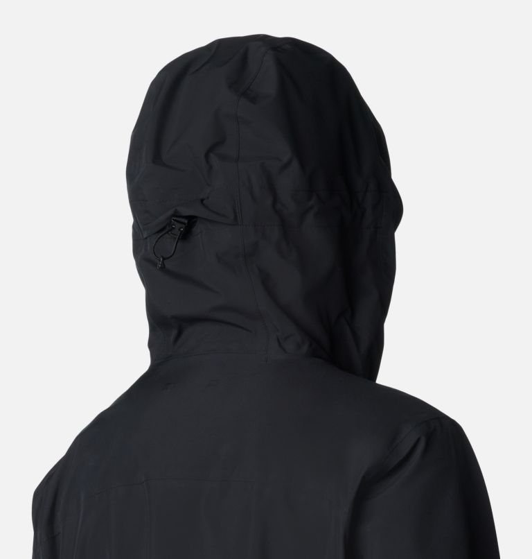 Women's Wahkeena Falls 3L Waterproof Hiking Shell, Color: Black, image 6