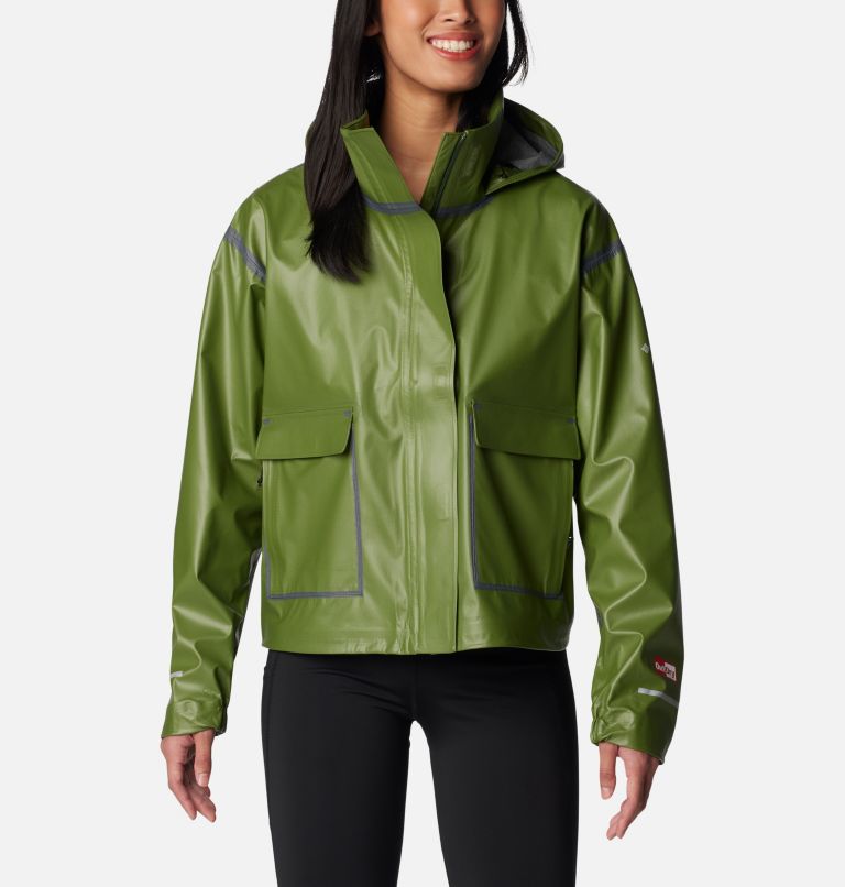 Women's Boundless Waterproof Hiking Shell, Color: Canteen, image 1