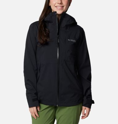 Columbia Mujer Chaqueta impermeable Pouring Adventure II Jacket Nailon Azul  (Nocturnal) Talla: L 1760071