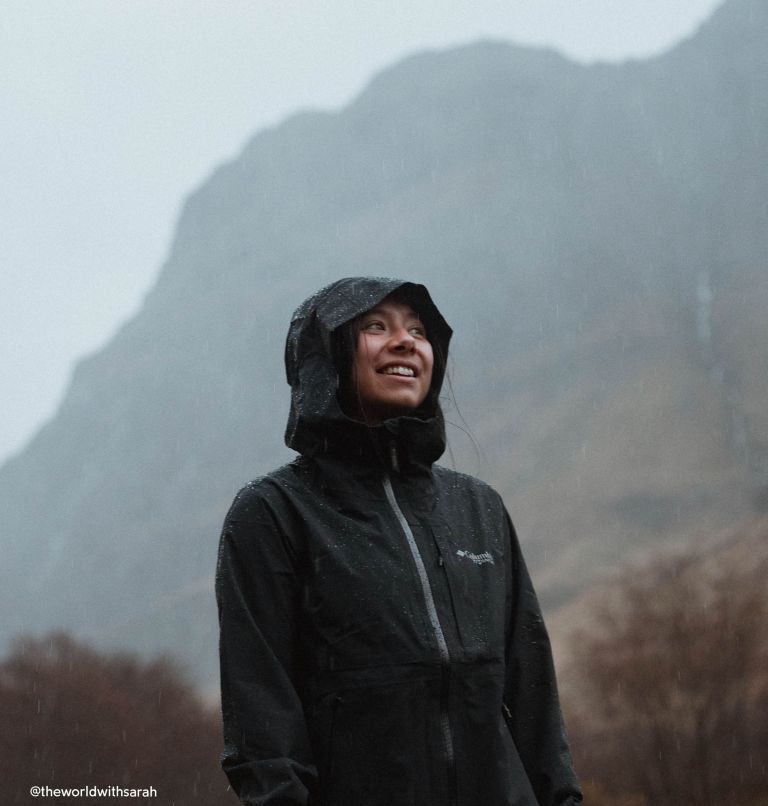 Women's Ampli-Dry II Waterproof Hiking Shell Jacket, Color: Black, image 12