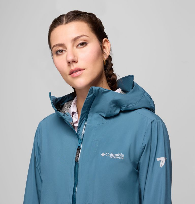 Women's Omni-Tech AmpliDry II Shell, Color: Everblue, image 7