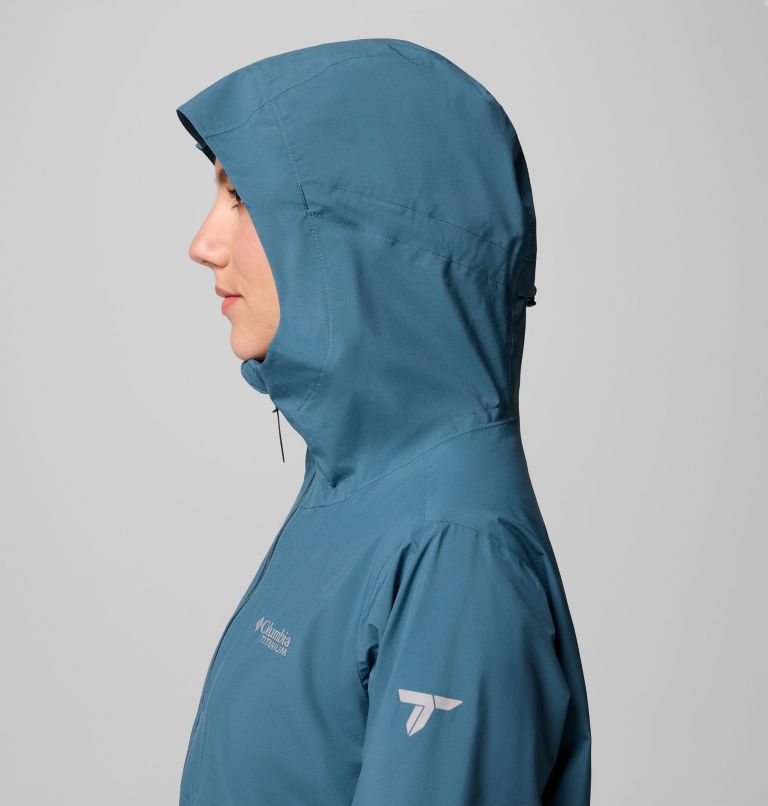 Women's Omni-Tech AmpliDry II Shell, Color: Everblue, image 8