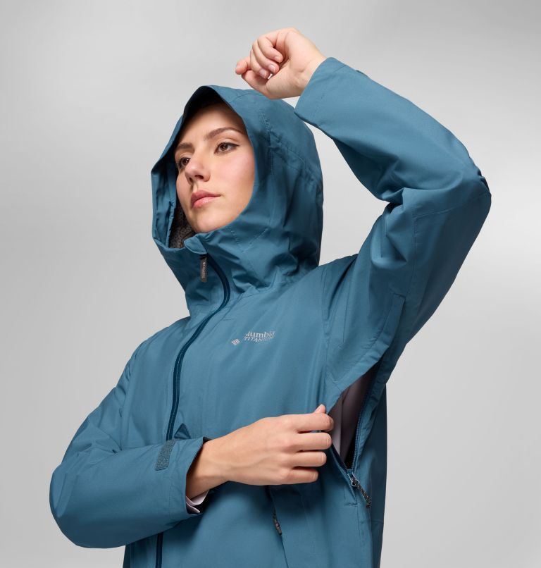 Women's Omni-Tech AmpliDry II Shell, Color: Everblue, image 9